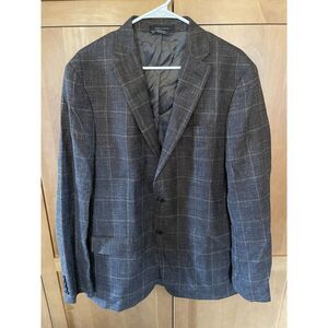 Men's 42L Lauren Ralph Lauren Wool Silk Linen Brown Blazer